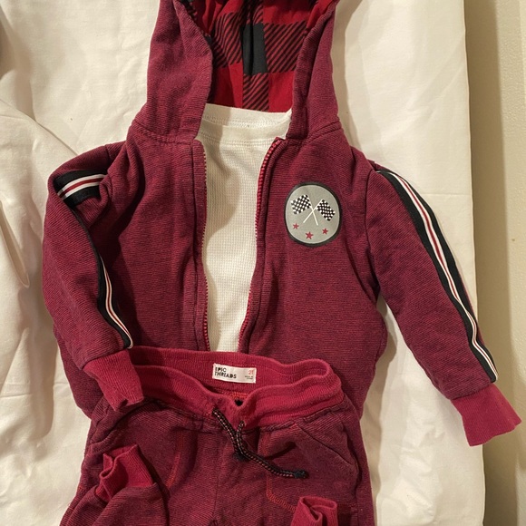 GIFTED Epic Threads Toddler Hooded Lined Full Zip Sweatsuit Pants Sz 2T - Picture 7 of 10